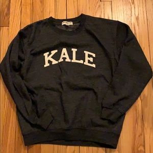 Kale navy crewneck